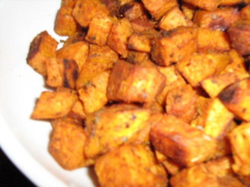 Sweet potato home fries 1